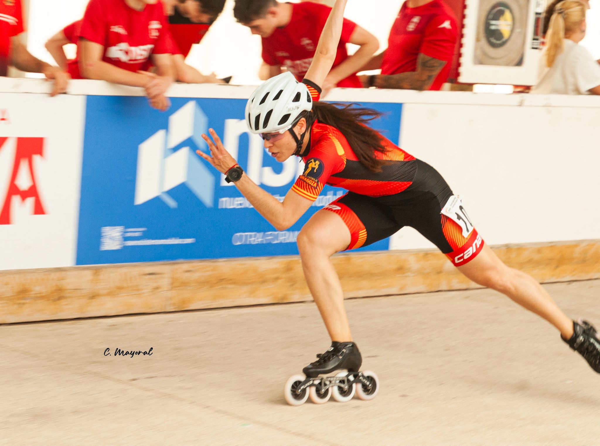 El club patinaje de velocidad Zaragoza en el Campeonato de España de Patinaje de Velocidad en Pamplona
